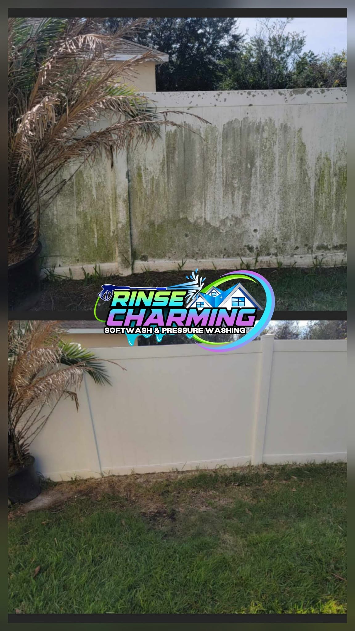 Fence cleaning project by Rinse Charming